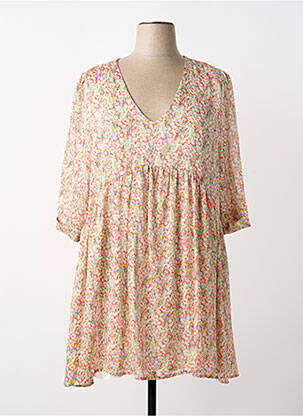 Rochie scurtă mâneci lungi mâneci lungi roșu BY ONE femme