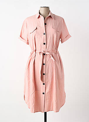 Rochie scurtă mâneci scurte mâneci scurte roz ELLI WHITE femme