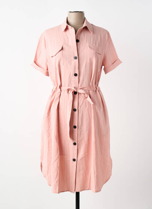 Rochie scurtă mâneci scurte mâneci scurte roz ELLI WHITE femme