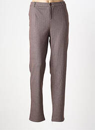 Pantalon drept elasticitate mărime normală maro FREESIA femme