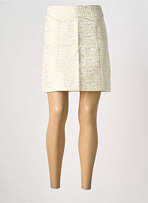 Fustă scurtă croială dreaptă bej LILI & LALA femme