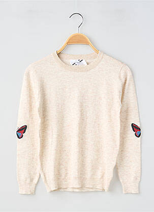 Pulover mâneci lungi mâneci lungi bej CERISE & LAINE fille