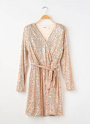 Rochie midi mâneci lungi mâneci lungi auriu NAF NAF femme