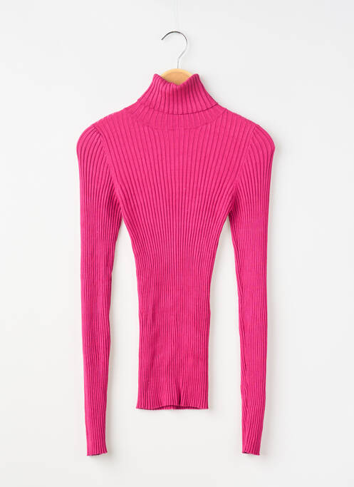 Pulover cu guler înalt elasticitate mâneci lungi roz SINEQUANONE femme