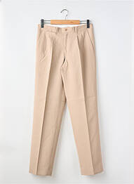 Pantalon slim țesătură poplin mărime normală bej BUCK homme