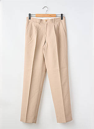 Pantalon slim țesătură poplin mărime normală bej BUCK homme