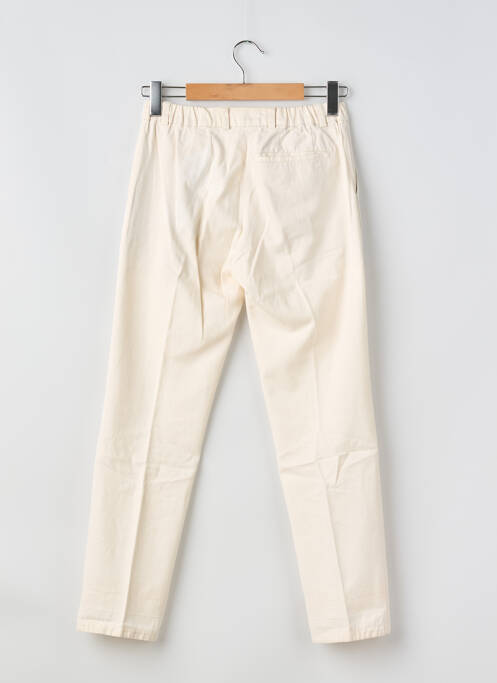 Pantalon chino țesătură poplin mărime normală bej NOYOCO homme