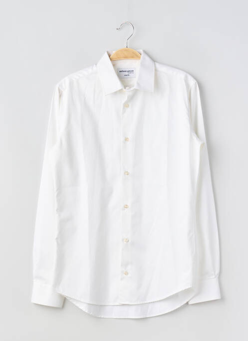 Cămașă cu mâneci lungi croială cambrată alb ANTHONY GARÇON homme
