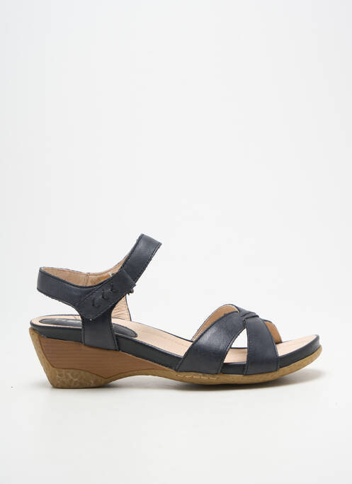 Sandale/pantofi decupați vârf deschis toc de 4 la 6 cm negru ROHDE femme