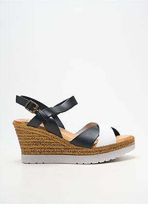 Sandale/pantofi decupați toc platformă toc de 7 la 9 cm negru SPK femeie