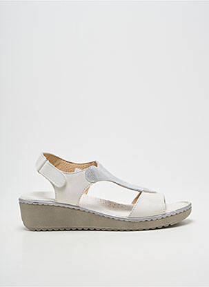 Sandale/pantofi decupați vârf deschis toc de 4 la 6 cm alb JOLIE SHOE femeie