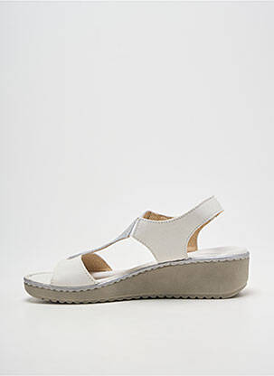 Sandale/pantofi decupați vârf deschis toc de 4 la 6 cm alb JOLIE SHOE femeie
