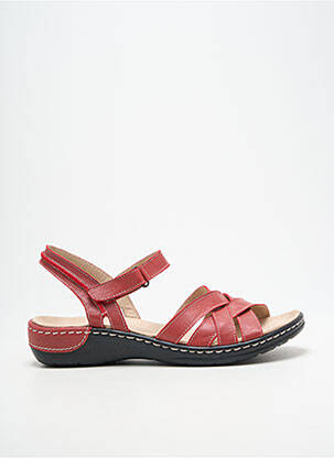 Sandale/pantofi decupați vârf deschis toc plat până la 3 cm roșu PEDI GIRL femme