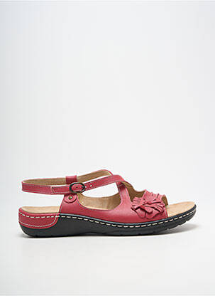 Sandale/pantofi decupați închidere cu buclă(e) toc plat până la 3 cm roșu PEDI GIRL femme