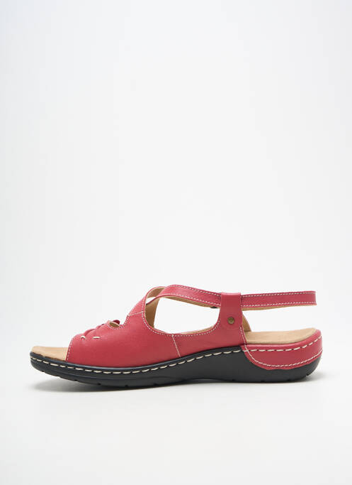 Sandale/pantofi decupați închidere cu buclă(e) toc plat până la 3 cm roșu PEDI GIRL femme