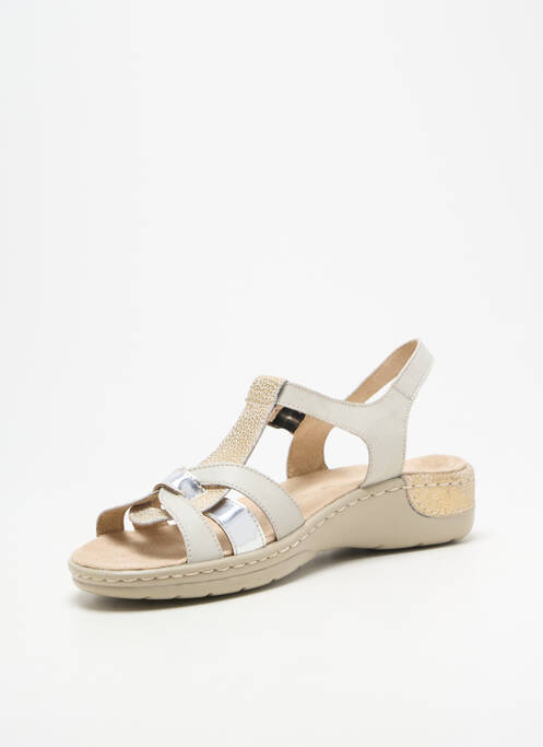 Sandale/pantofi decupați închidere cu buclă(e) toc plat până la 3 cm bej PEDI GIRL femme