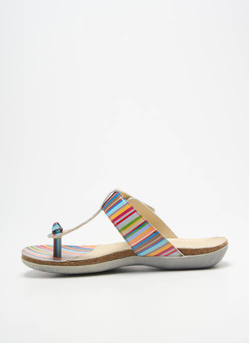 Șlapi arcadă plantară toc plat până la 3 cm albastru GEO-REINO femme