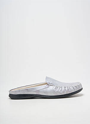 Mulete/saboți toc plat până la 3 cm argintiu BOISSY femme