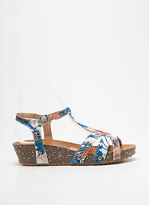 Sandale/pantofi decupați închidere cu buclă(e) toc de 4 la 6 cm albastru ELUE PAR NOUS femme