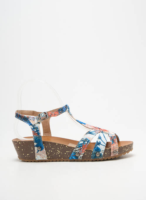 Sandale/pantofi decupați închidere cu buclă(e) toc de 4 la 6 cm albastru ELUE PAR NOUS femme