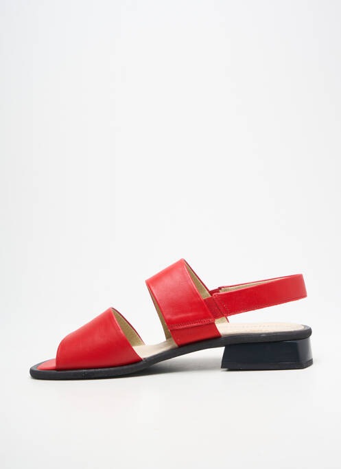 Sandale/pantofi decupați vârf deschis toc plat până la 3 cm roșu ROHDE femme