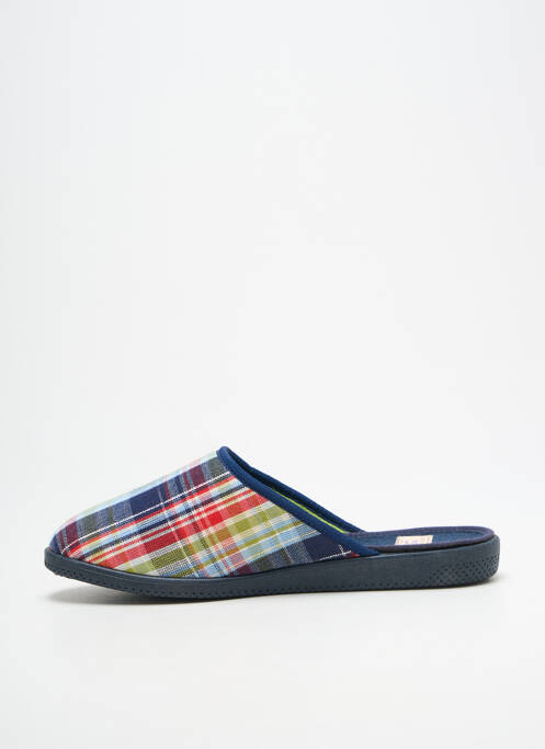 Papuci/pantofi de casă vârf rotund toc plat până la 3 cm albastru LA VAGUE femme