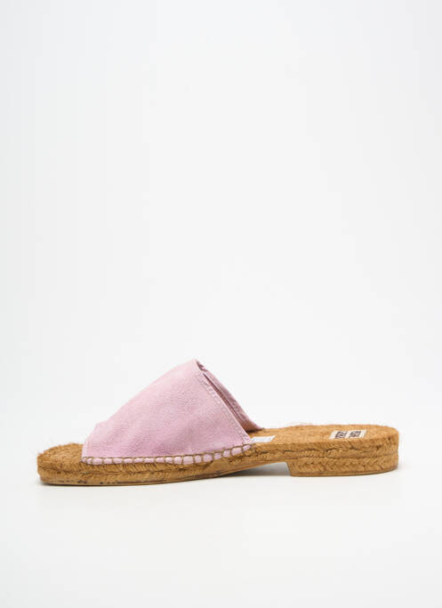 Mulete/saboți chiquet toc plat până la 3 cm roz PARE GABIA femme