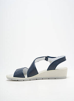 Sandale/pantofi decupați vârf deschis toc de 4 la 6 cm albastru ENVAL SOFT femeie