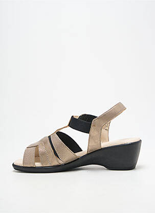 Sandale/pantofi decupați vârf deschis toc de 4 la 6 cm auriu PEDI GIRL femeie
