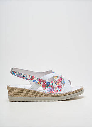 Sandale/pantofi decupați vârf deschis toc de 4 la 6 cm alb PEDI GIRL femme