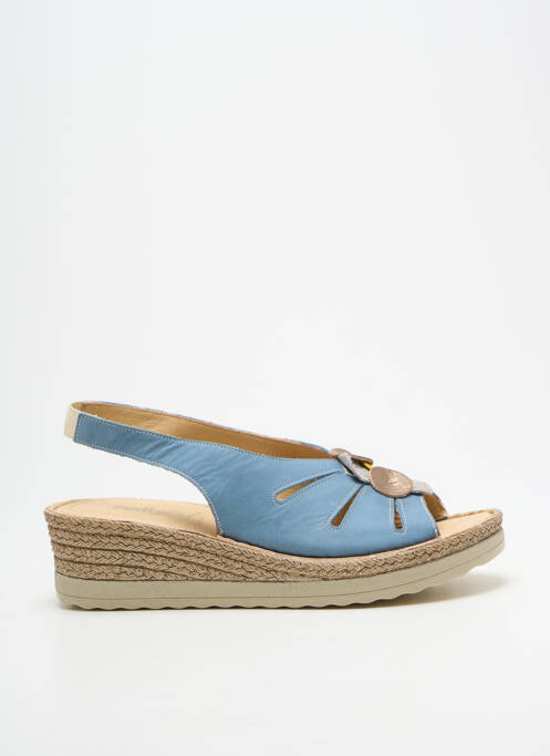 Sandale/pantofi decupați vârf deschis toc de 4 la 6 cm albastru PEDI GIRL femme