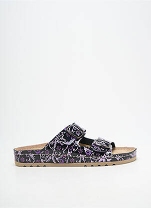 Mulete/saboți material neted toc plat până la 3 cm negru ROHDE femme