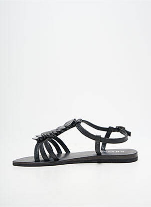 Sandale/pantofi decupați chiquet toc plat până la 3 cm negru ELUE PAR NOUS femeie