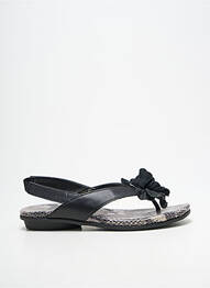 Șlapi vârf deschis toc plat până la 3 cm negru THE FLEXX femme