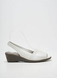 Sandale/pantofi decupați vârf deschis toc de 4 la 6 cm alb THE FLEXX femme