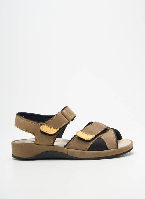 Sandale/pantofi decupați vârf deschis toc plat până la 3 cm verde ROHDE femme