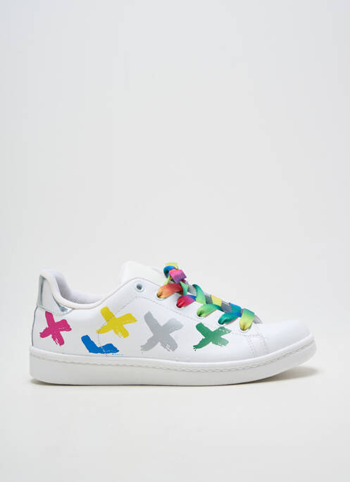 Adidași vârf rotund toc plat până la 3 cm alb ELUE PAR NOUS femme