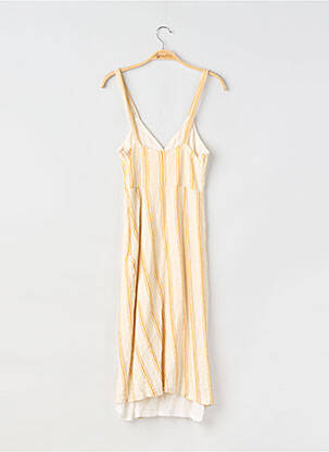Rochie midi fără mâneci fără mâneci galben PULL & BEAR femeie
