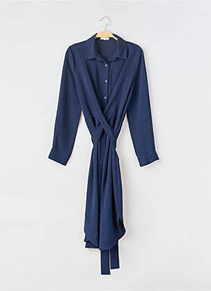 Rochie midi mâneci lungi mâneci lungi albastru KILKY femeie