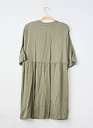 Rochie scurtă mâneci scurte mâneci scurte verde BLANCHEPORTE femeie