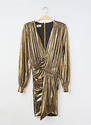 Rochie midi mâneci lungi mâneci lungi auriu HOUSE OF CB LONDON femeie