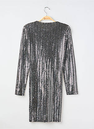 Rochie scurtă mâneci lungi mâneci lungi argintiu ZARA femeie