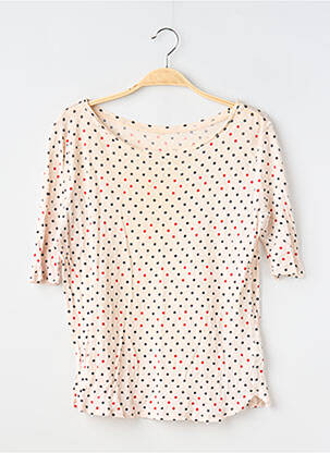 Tricou croială cambrată mâneci scurte bej BELLEROSE femeie