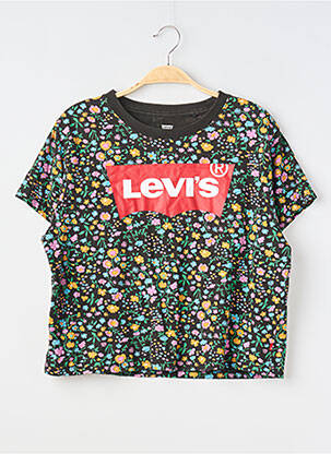 Tricou imprimeu fantezie mâneci scurte negru LEVI'S femeie