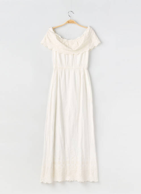 Rochie lungă mâneci scurte mâneci scurte alb COMPTOIR DES COTONNIERS femme