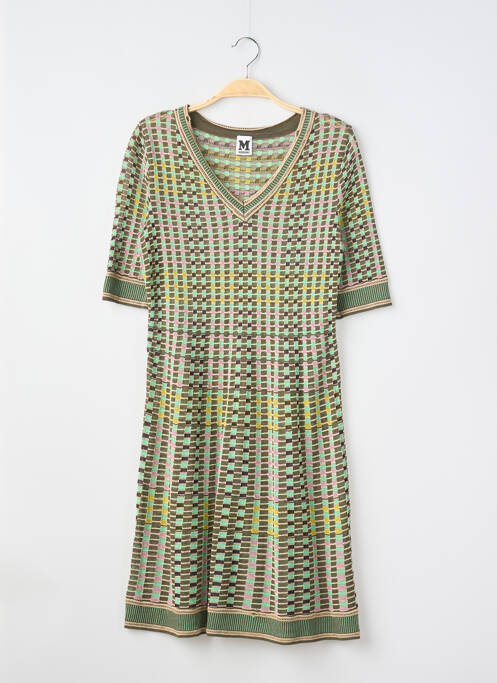 Rochie midi mâneci scurte mâneci scurte verde MISSONI femme