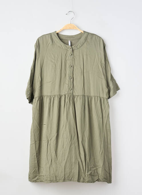 Rochie scurtă mâneci scurte mâneci scurte verde BLANCHEPORTE femme