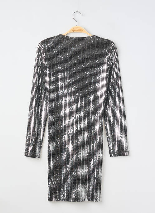 Rochie scurtă mâneci lungi mâneci lungi argintiu ZARA femme