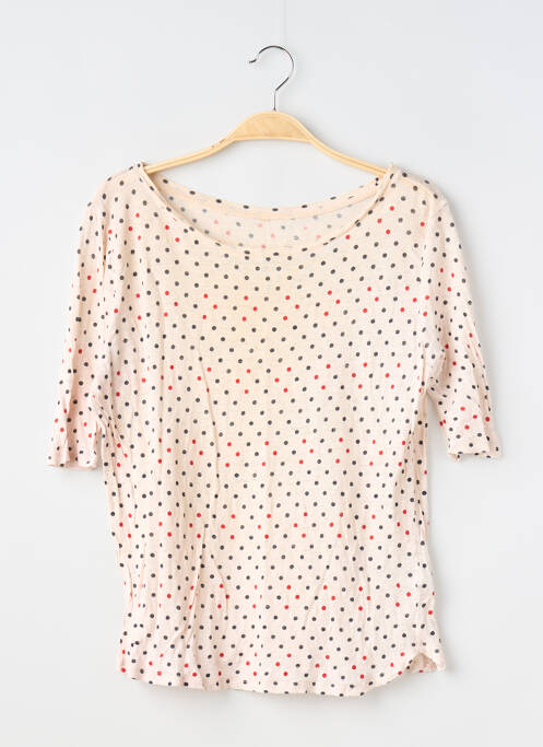 Tricou croială cambrată mâneci scurte bej BELLEROSE femme