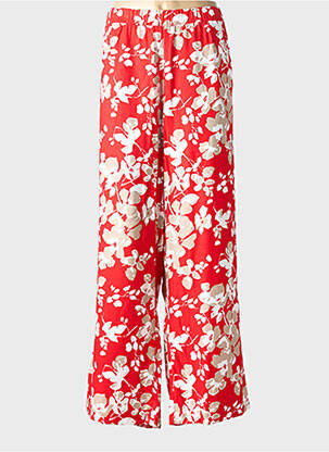 Pantalon drept talie elastică roșu BRANDTEX femeie